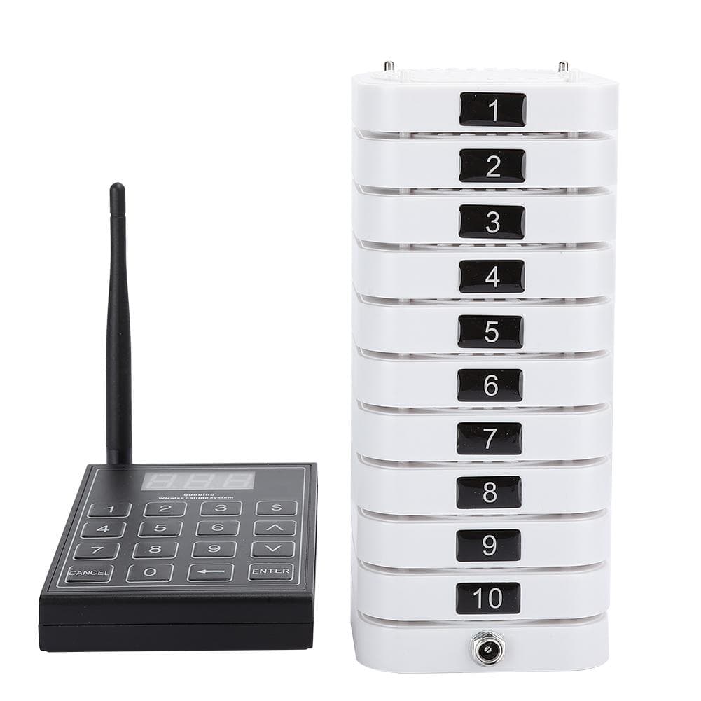 Pager Meal Puller Queue Wireless Calling System Receiver for Restaurant SU-669-S EU Plug