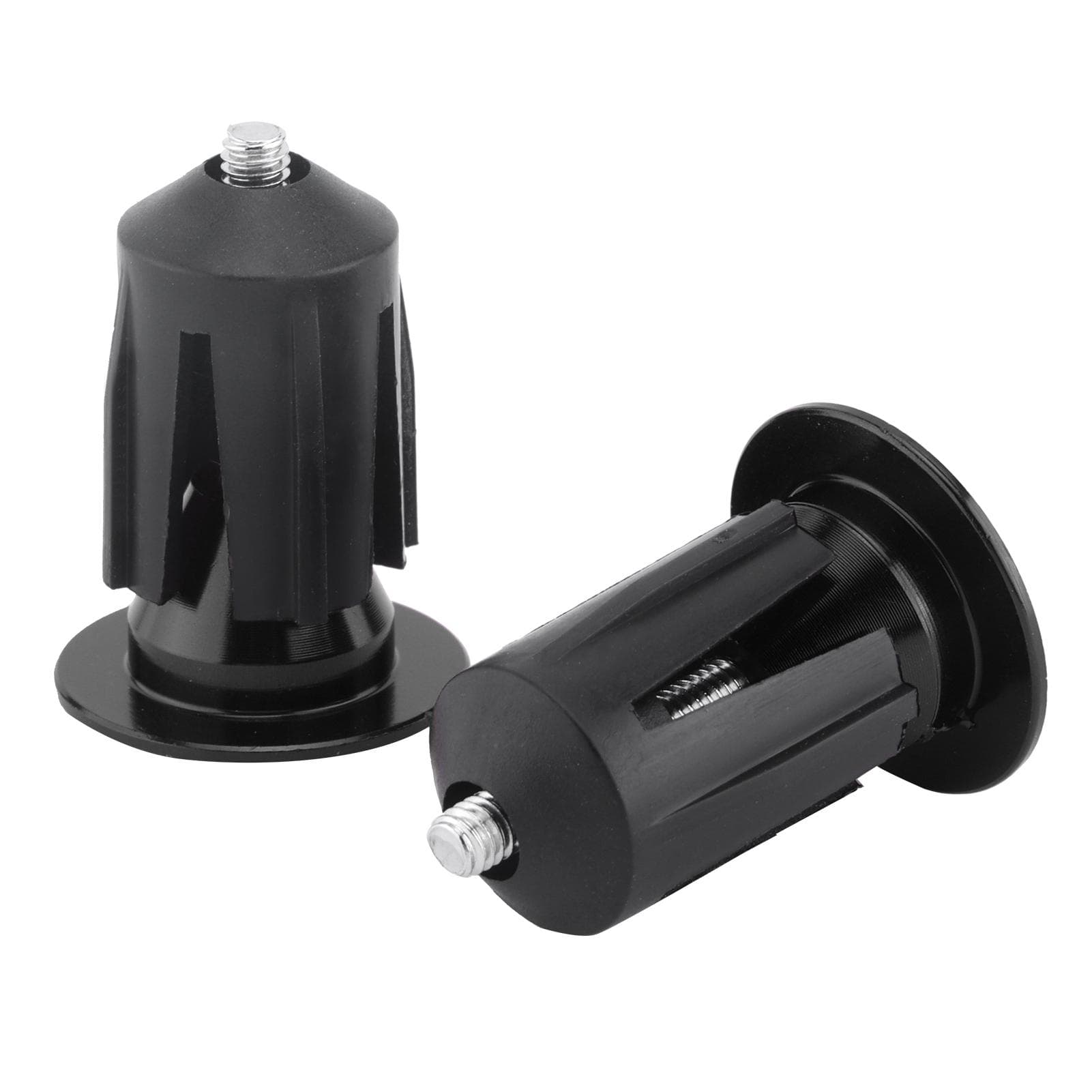 2pcs Bicycle Bar End Plugs Bike Handlebar End Caps Plugs for Road Bike Mountain BikeBlack