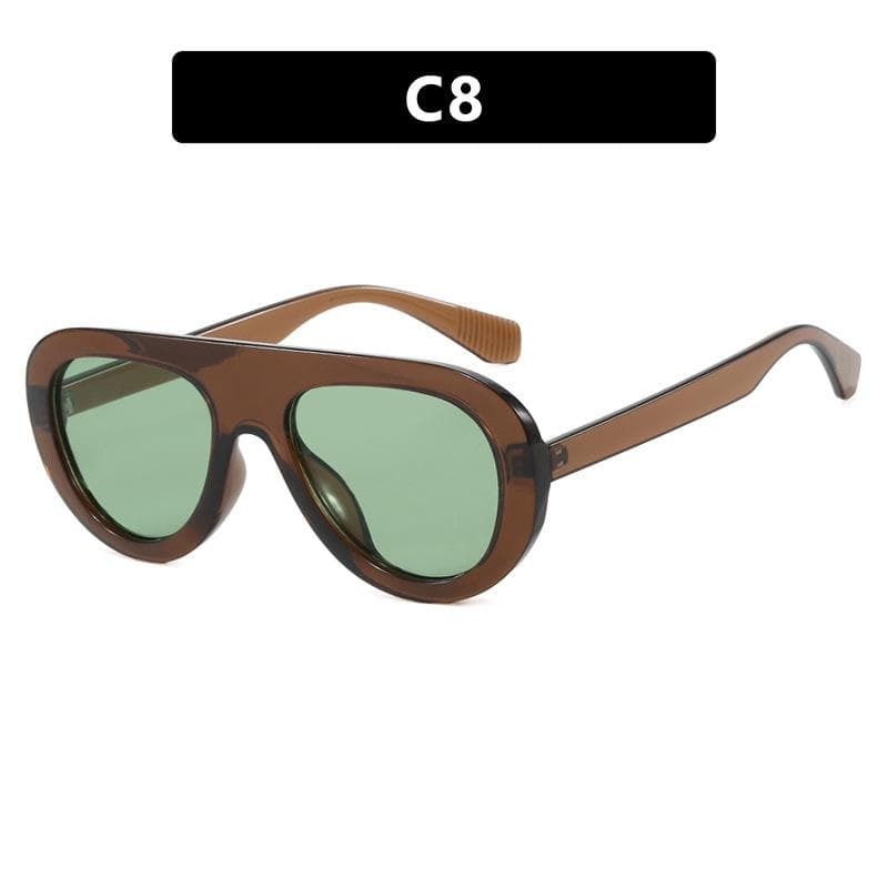 New Aviator Round Frame Sunglasses Women Luxury Brand UV400 Protection Vintage Fashion Eyewear for Outdoor