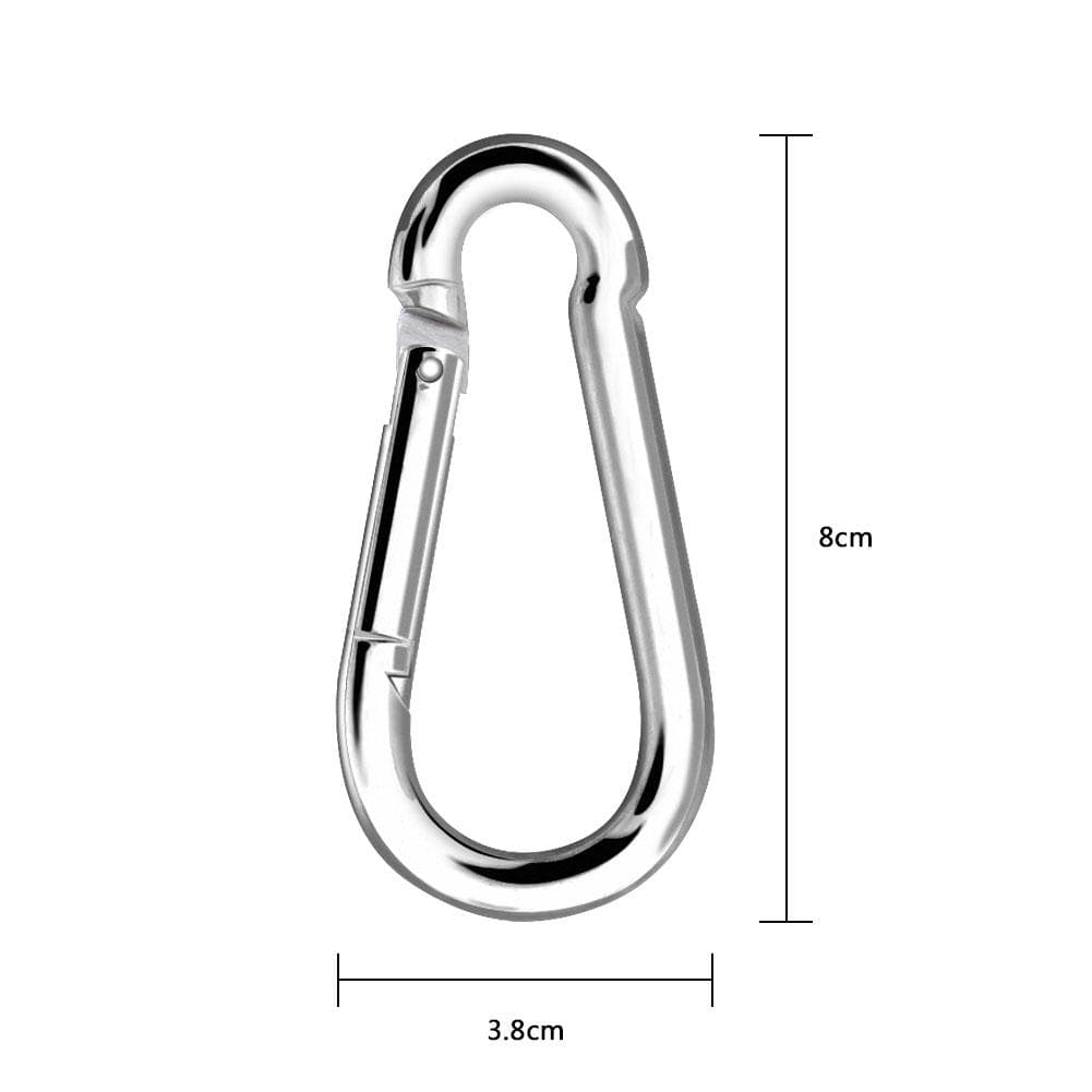 2Pcs Heavy Duty Carabiners for Kids Swing Climbing Hammock Keychain Bottle Chain