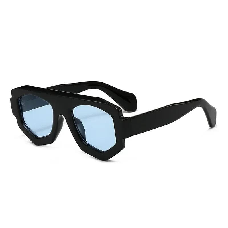 Fashion UV400 Sunglasses for Men Women Personalized Irregular Full Frame Outdoor Driving Travel Street Trend Eyewear As the picture