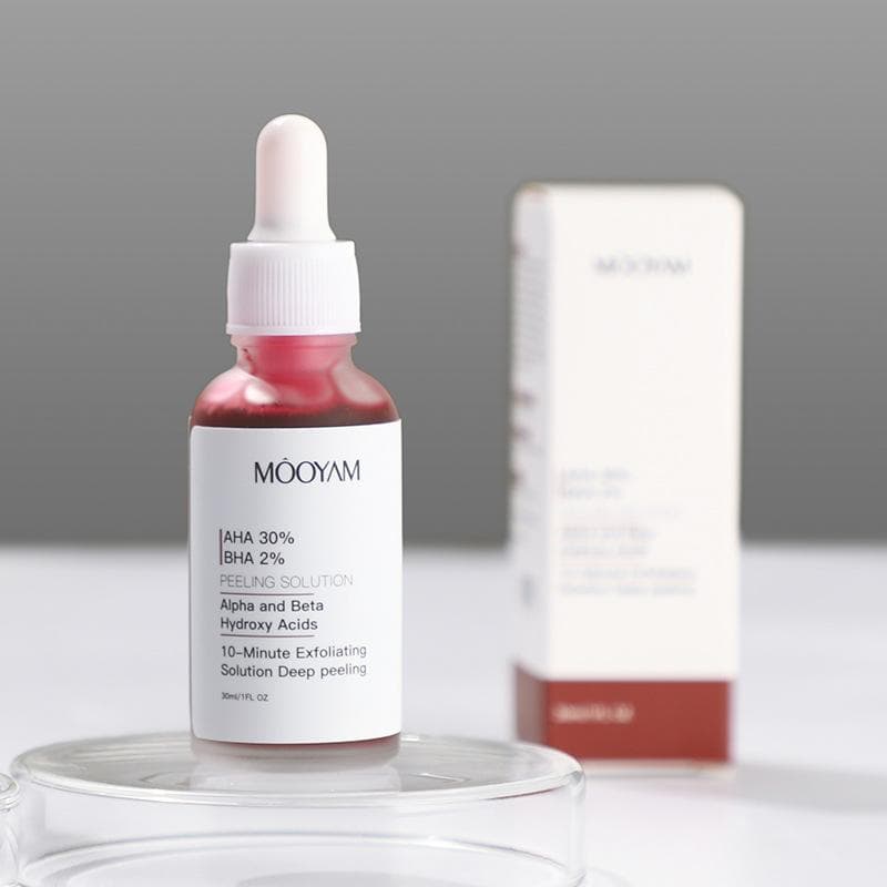 30ml AHA Fruit Acid Serum Softening Keratin Tightens Pores BHA Salicylic Acid Smooth Wrinkles Facial Treatment Serum 30ml