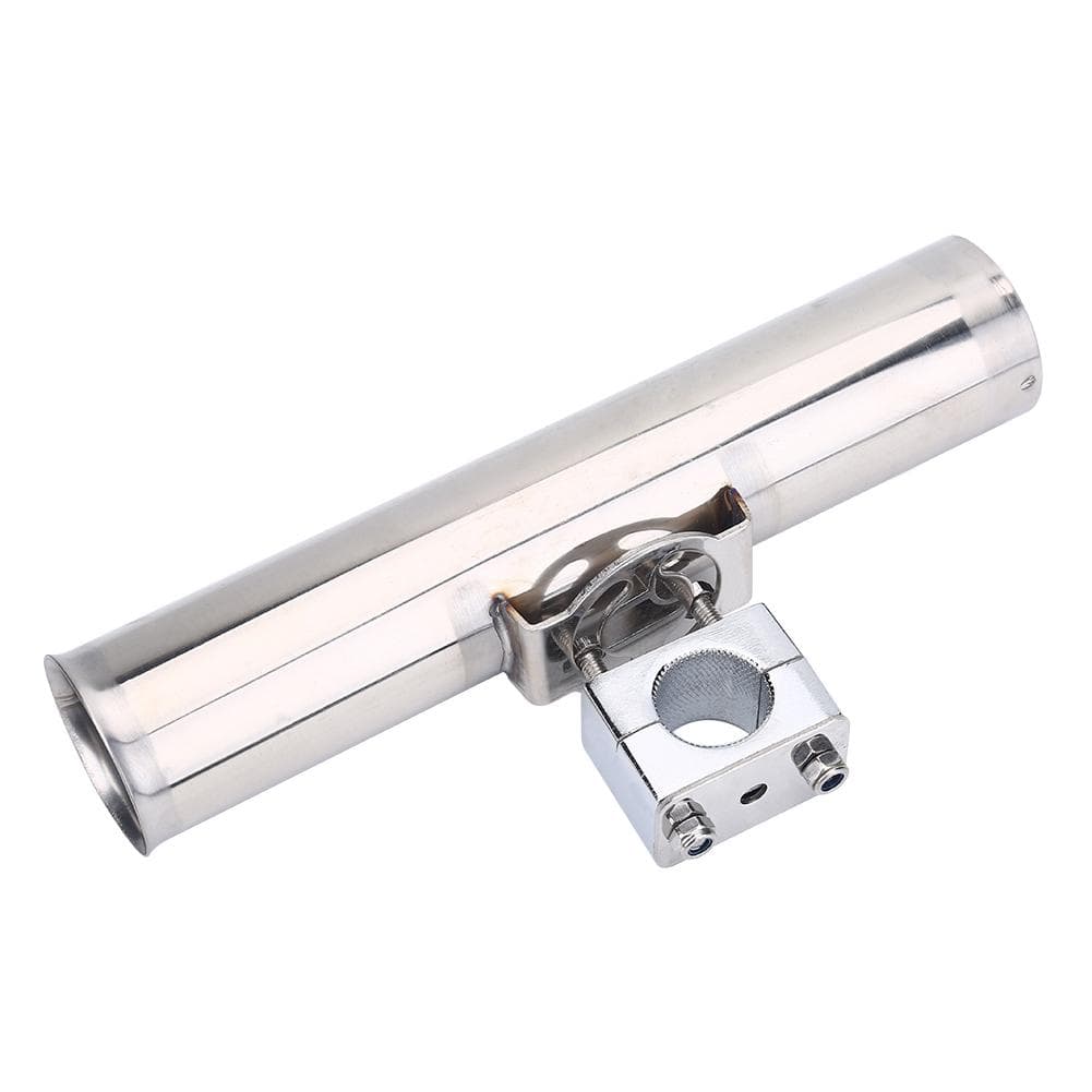 Heavy Duty Stainless Steel Boat Fishing Rod Pole Holder Clamp Support Stand Mount white