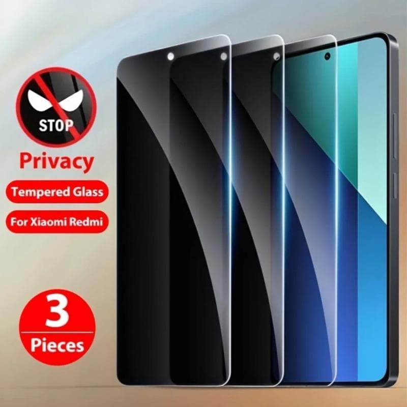 3Pcs Privacy Tempered Glass for Xiaomi Redmi Note 14 5G 13 12 11 Pro 14S 12S 11S Screen Protector for Redmi 14C 14R 13C 12C 10 9 Redmi 7A