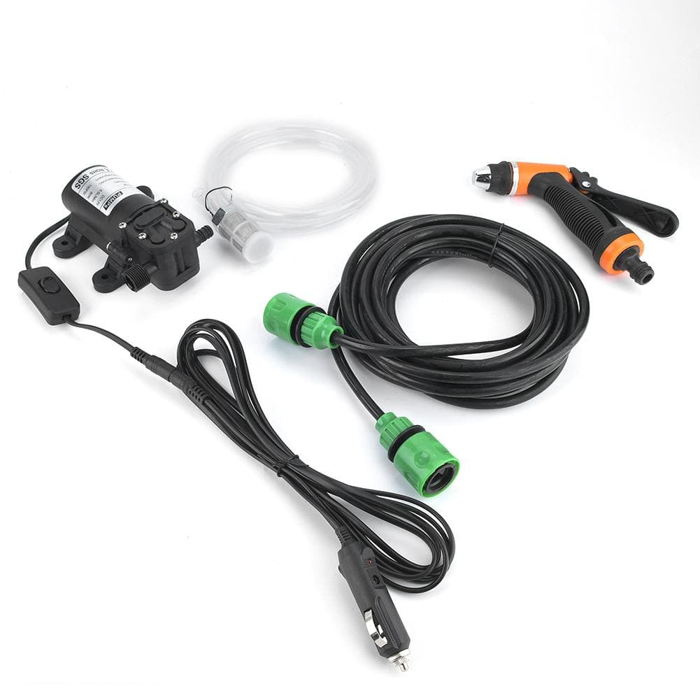 12V Electrical Car Wash Pump Cleaning Gun Washing Kit with Nipple Connector