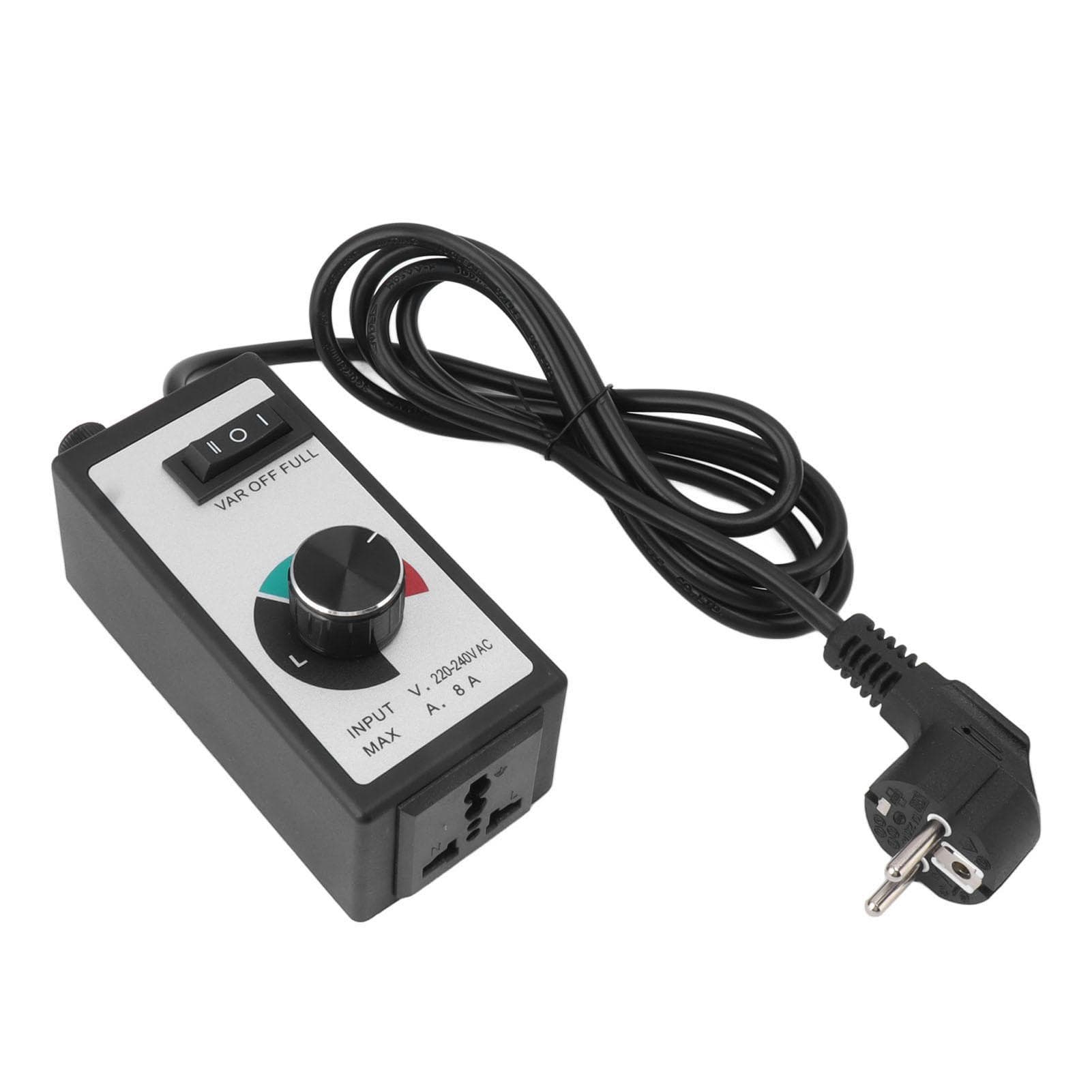 Fan Speed Controller Plastic Vent Blower Speed Adjuster 1500W Exhaust Fan Speed Controller