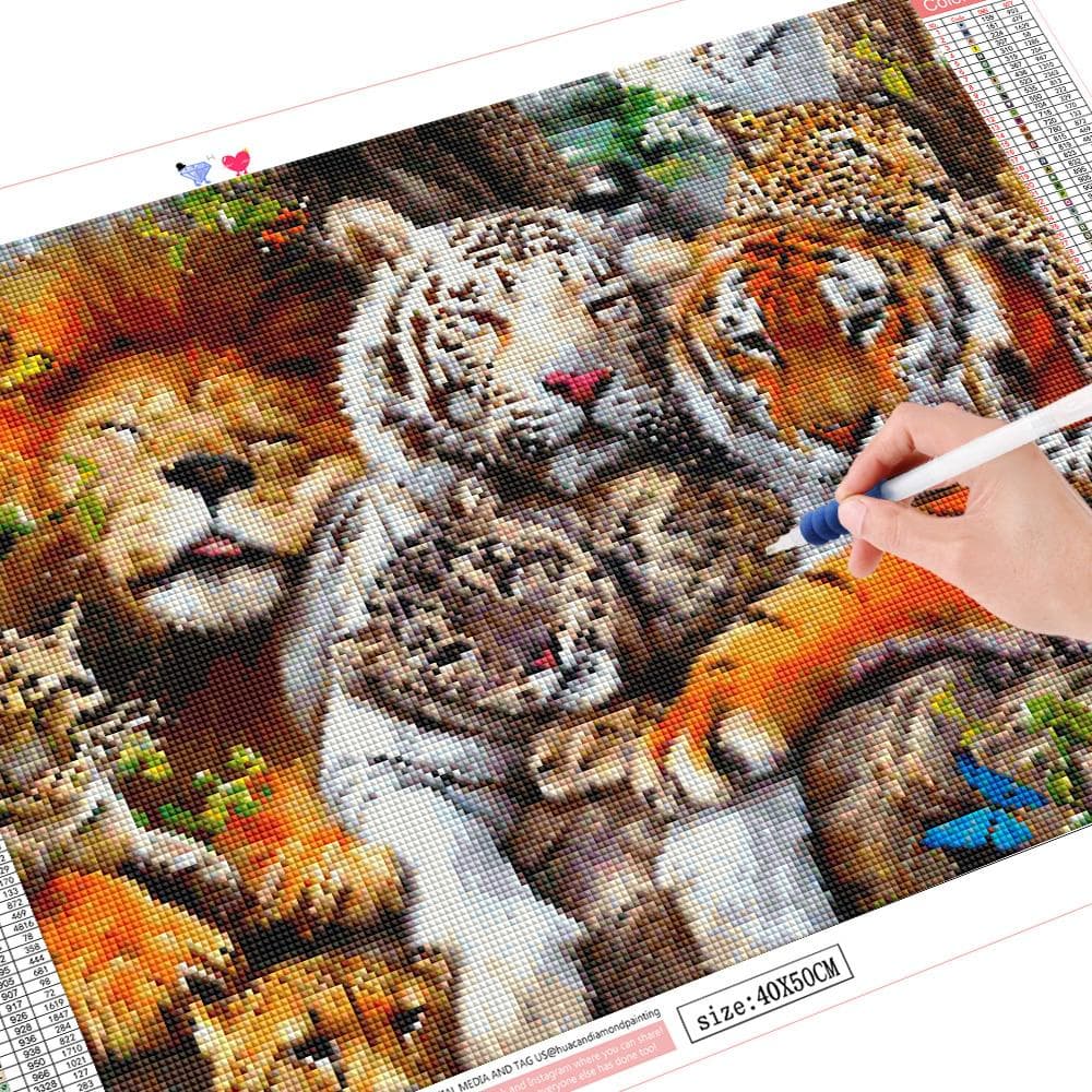 5D Diamond Painting Animal Home Decoration Full Drill Embroidery Rhinestone Picture Handcraft Kit 20X30CM