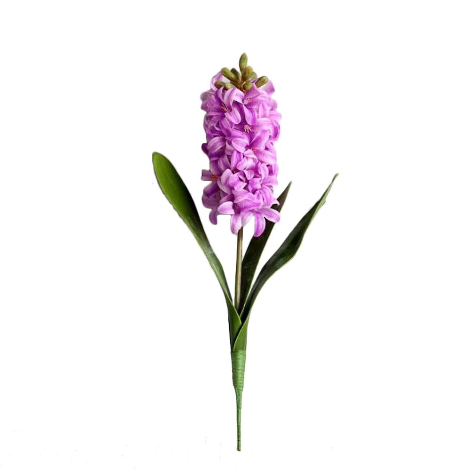 2pcs Artificial Hyacinth Orientalis Bouquets Beautiful High Simulation Flower Branch for Home
