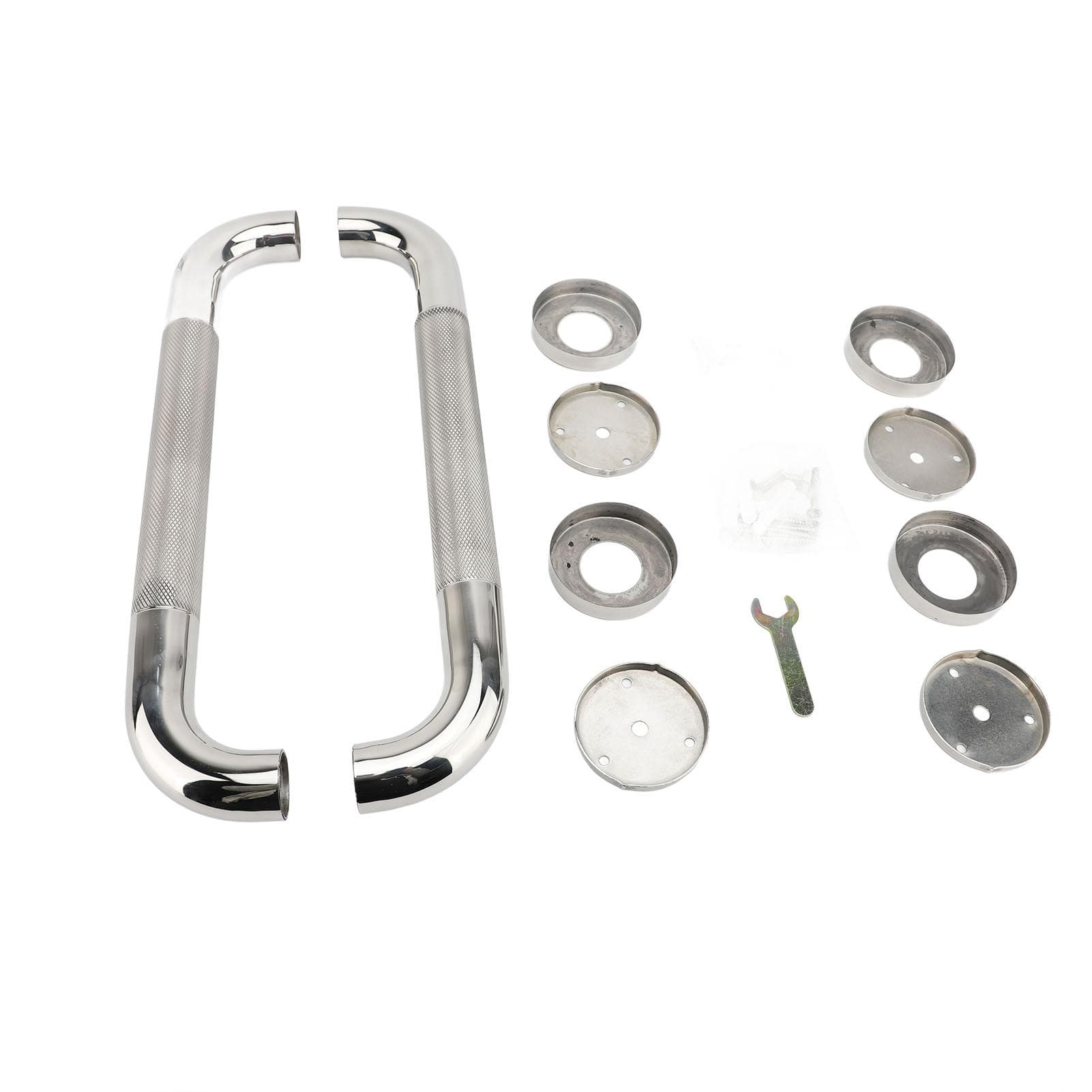 2PCS Grab Bars for Bathtubs and Showers 304 Stainless Steel Anti Slip Bathroom Safety Handle for
