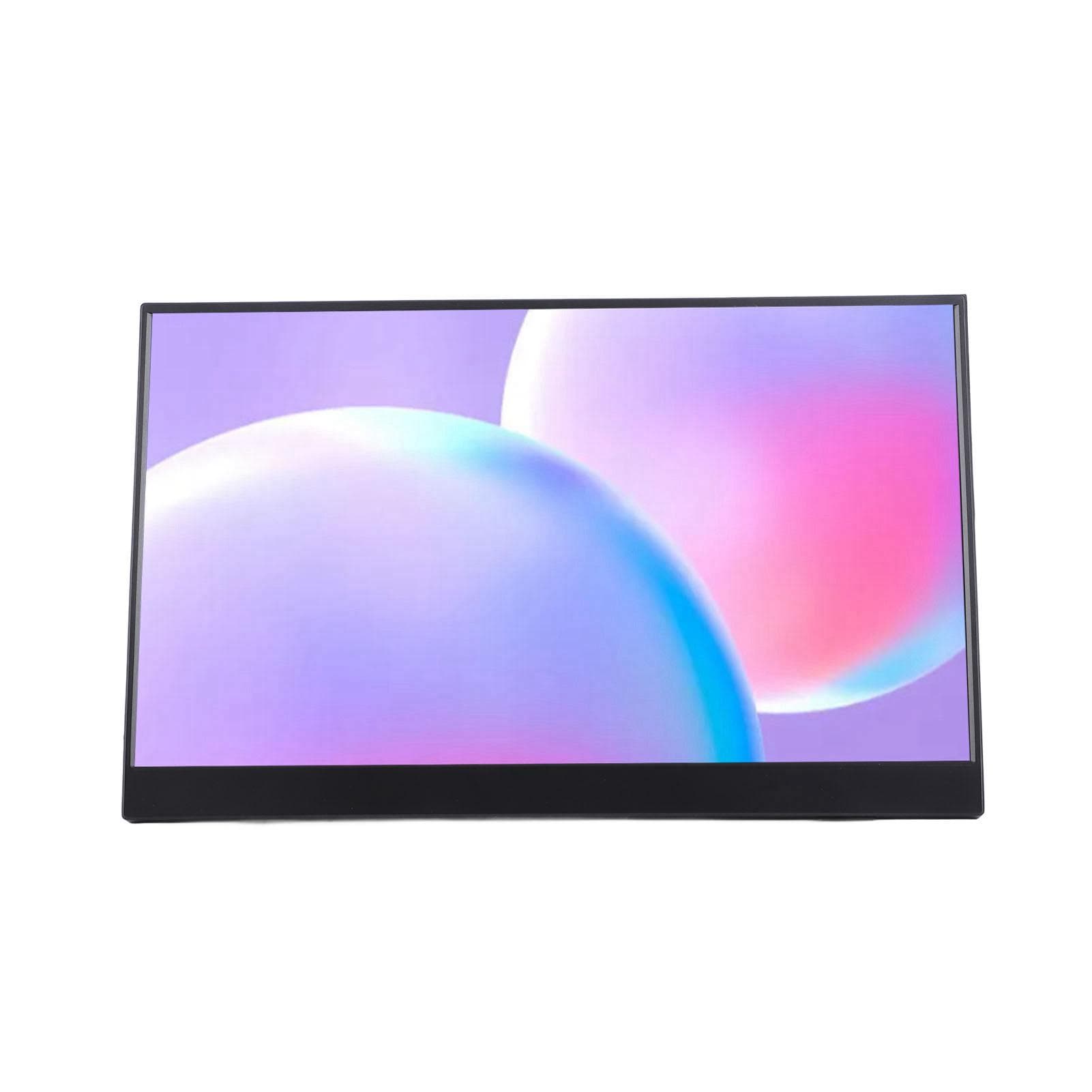 15.6in FHD Computer Display with HD Multimedia Interface Type C 178 Degree 1080P IPS Portable US Plug