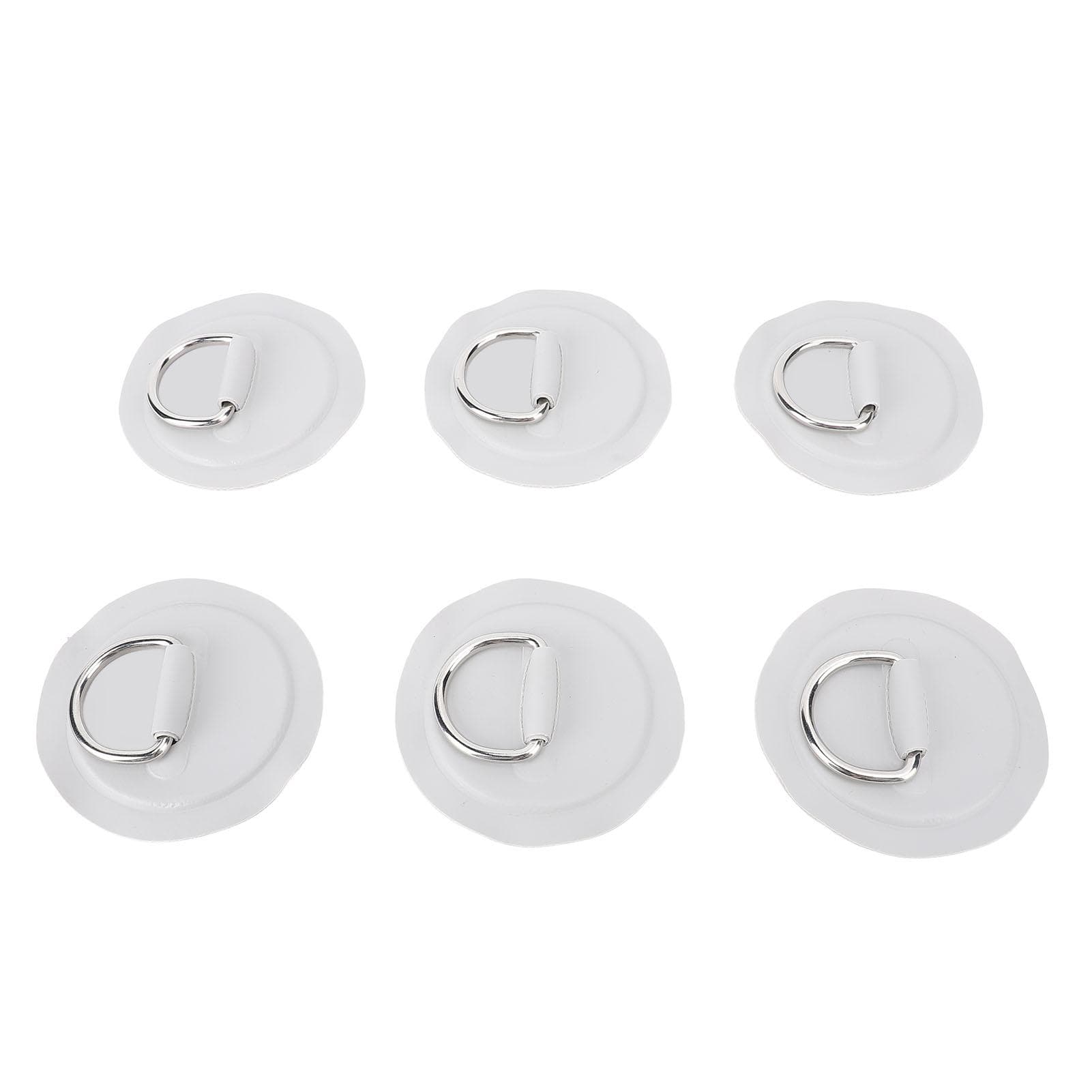 Stainless Steel D Ring Patch Kit PVC Paddle Board D Rings with Rope Hooks for Kayak Inflatable Boat