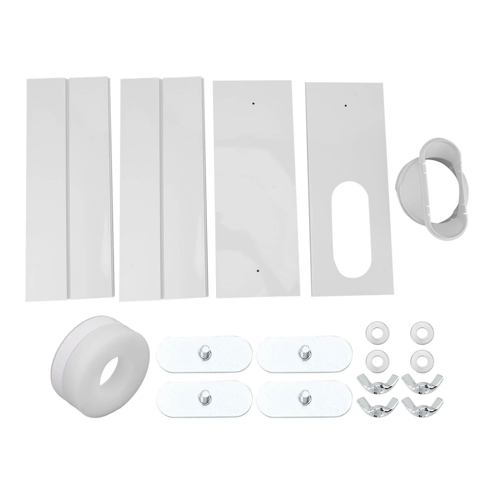 Air Conditioner Window Vent Kit PVC Easy Installation Seamless Universal Adjustable Air Conditioner 4 Plates for 140cm Window