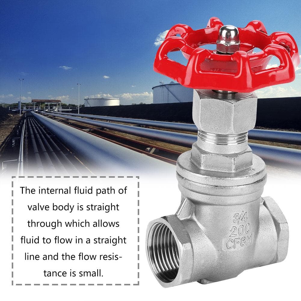 DN20 Stainless Steel Gate Valve BSPP G34 Rotary Sluice Valve for Water Oil Gas