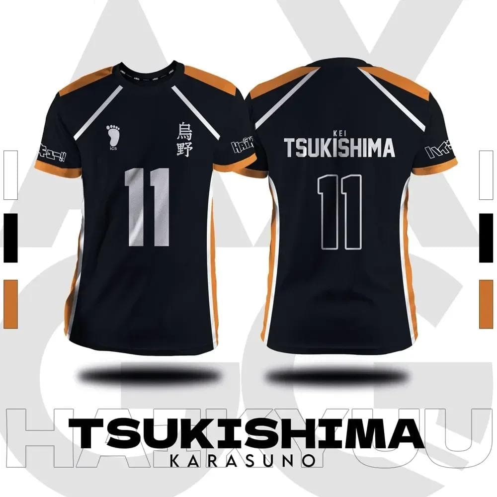 Haikyuu Fukurodani Hinata Cartoon Anime Cosplay Men Jersey Short Sleeve Kids Tee Clothing Unisex Tops New Fashion Women T-shirt M
