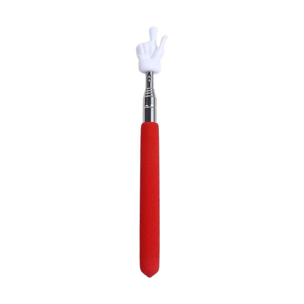 Finger Reading Guide Preschool Teaching Tools Retractable Sticks Educational Learning Toys For Children Class Whiteboard Pointer red