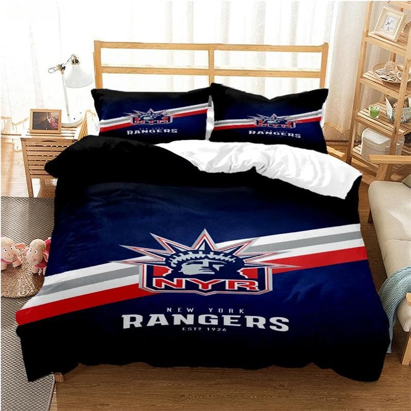 Fashion Casal Ice Hockey All Season Duvet Cover Set with Pillowcase Home Textile Twin Full Queen King Children's Gift 135X200cm-2pcs