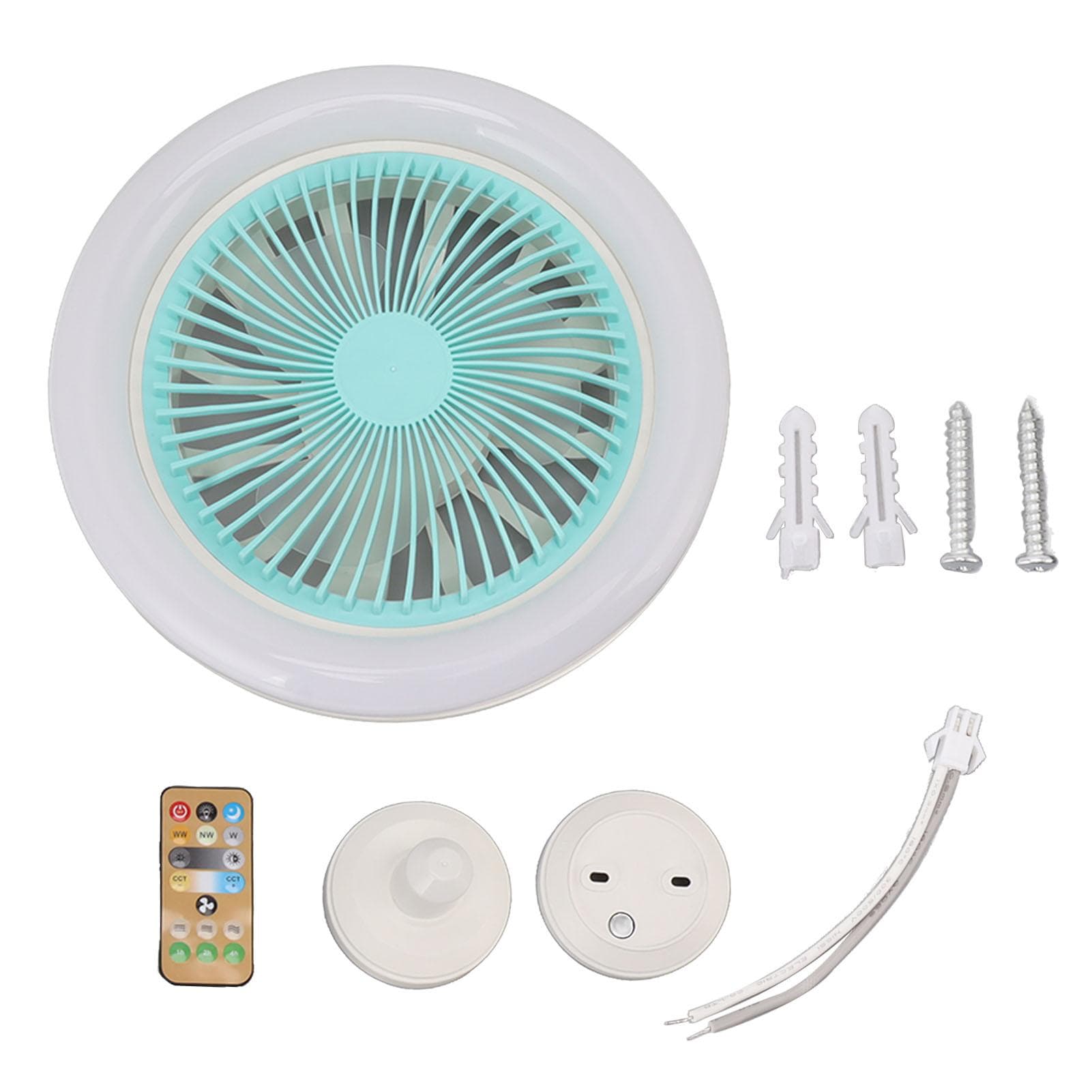 9.8 Inch Ceiling Fan Light Small E27 36W Quiet Adjustable LED Ceiling Fan for Kids Room Bedroom