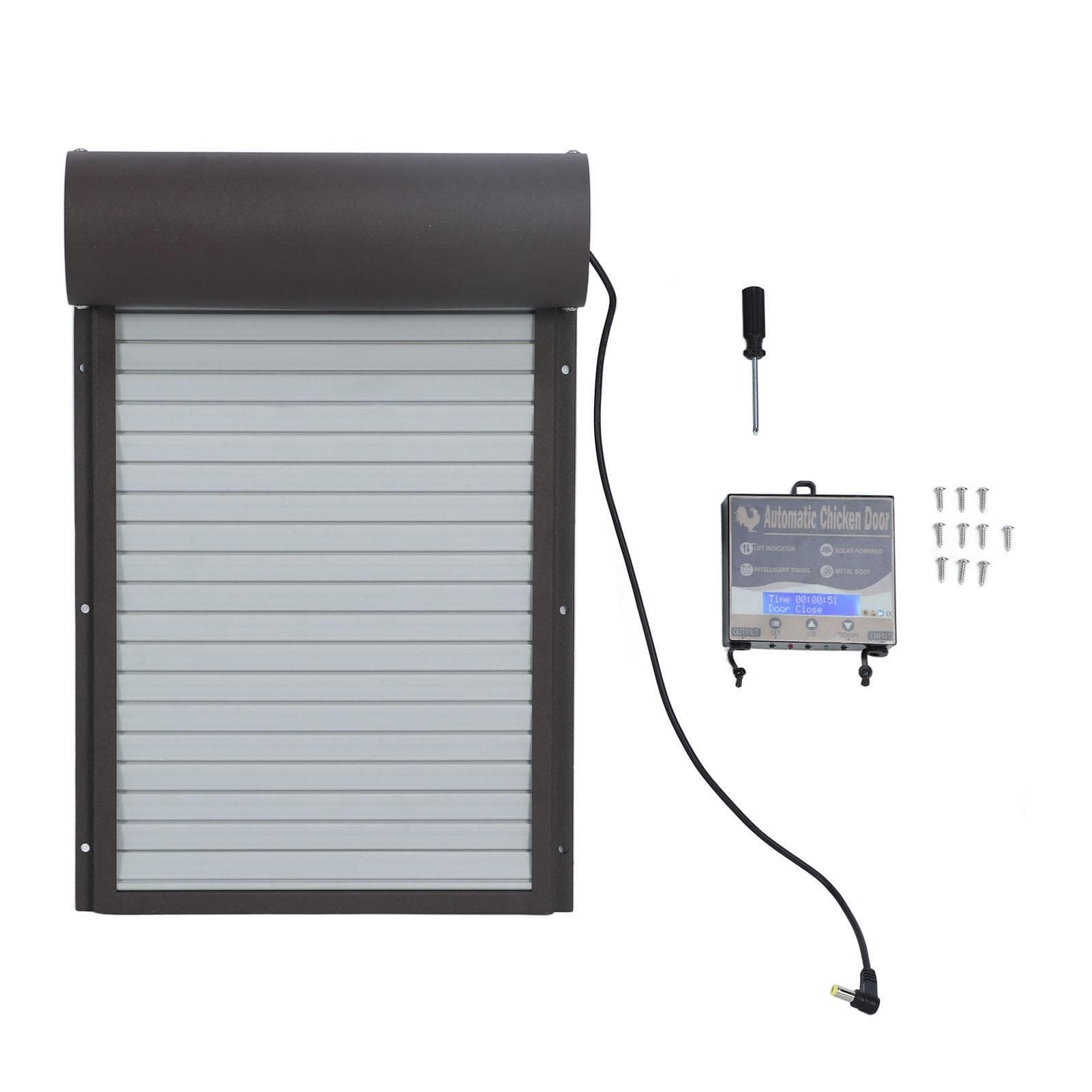 Battery Operated Automatic Chicken Coop Door Auto Chicken Coop Door Opener with Timer for Duck