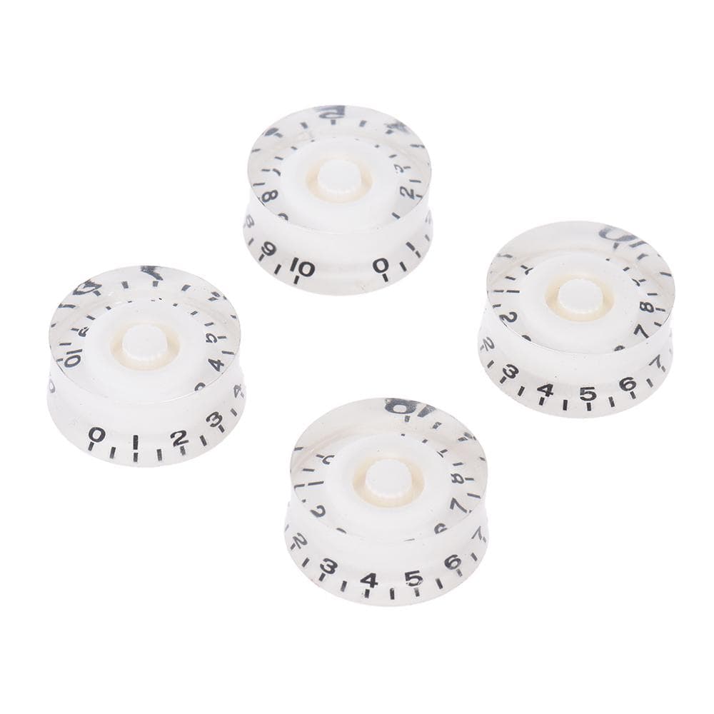 4pcs Speed Volume Tone Control Knobs for Gibson Les Paul Guitar Replacement Electric Guitar Parts white