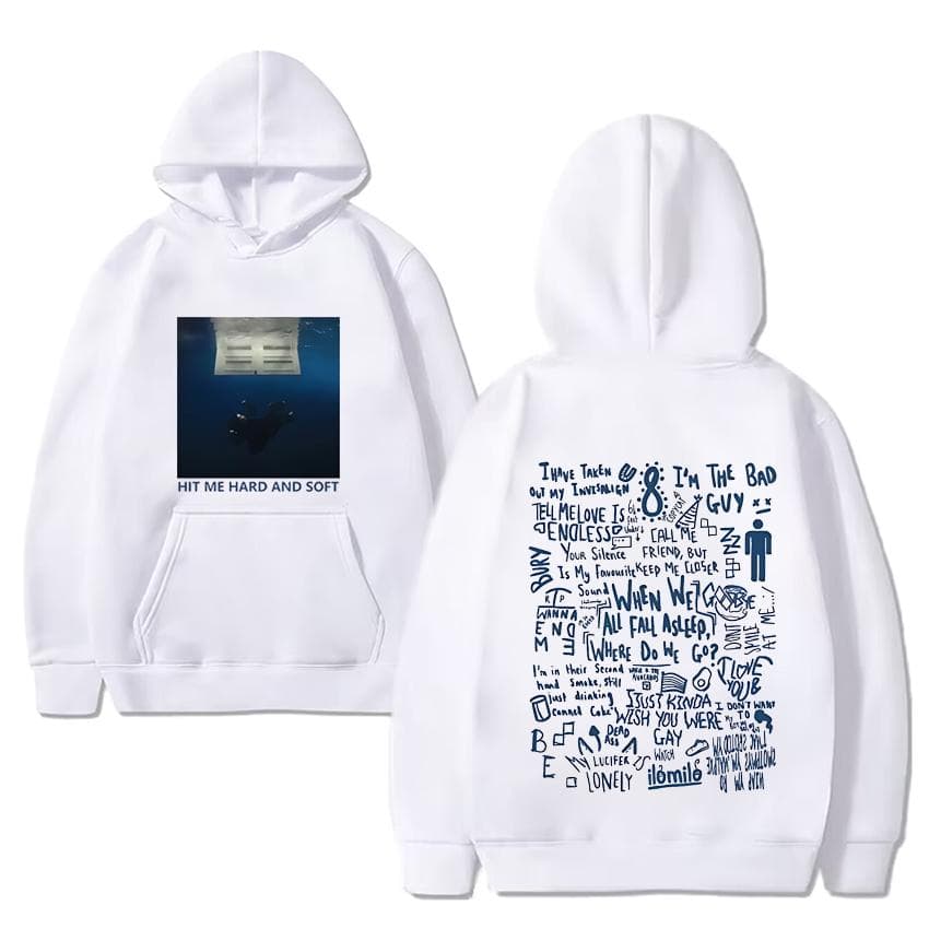 Hit Me Hard and Soft Tour Hoodie Billie Pullover Men Hoodies Sudaderas Male sweatshirts Casual streetwear 2XL