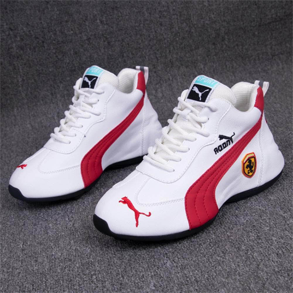 Foreign trade autumn and winter new men's and women's same couple shoes fashionable casual breathable soft bottom leather surface heightening dad shoe 36