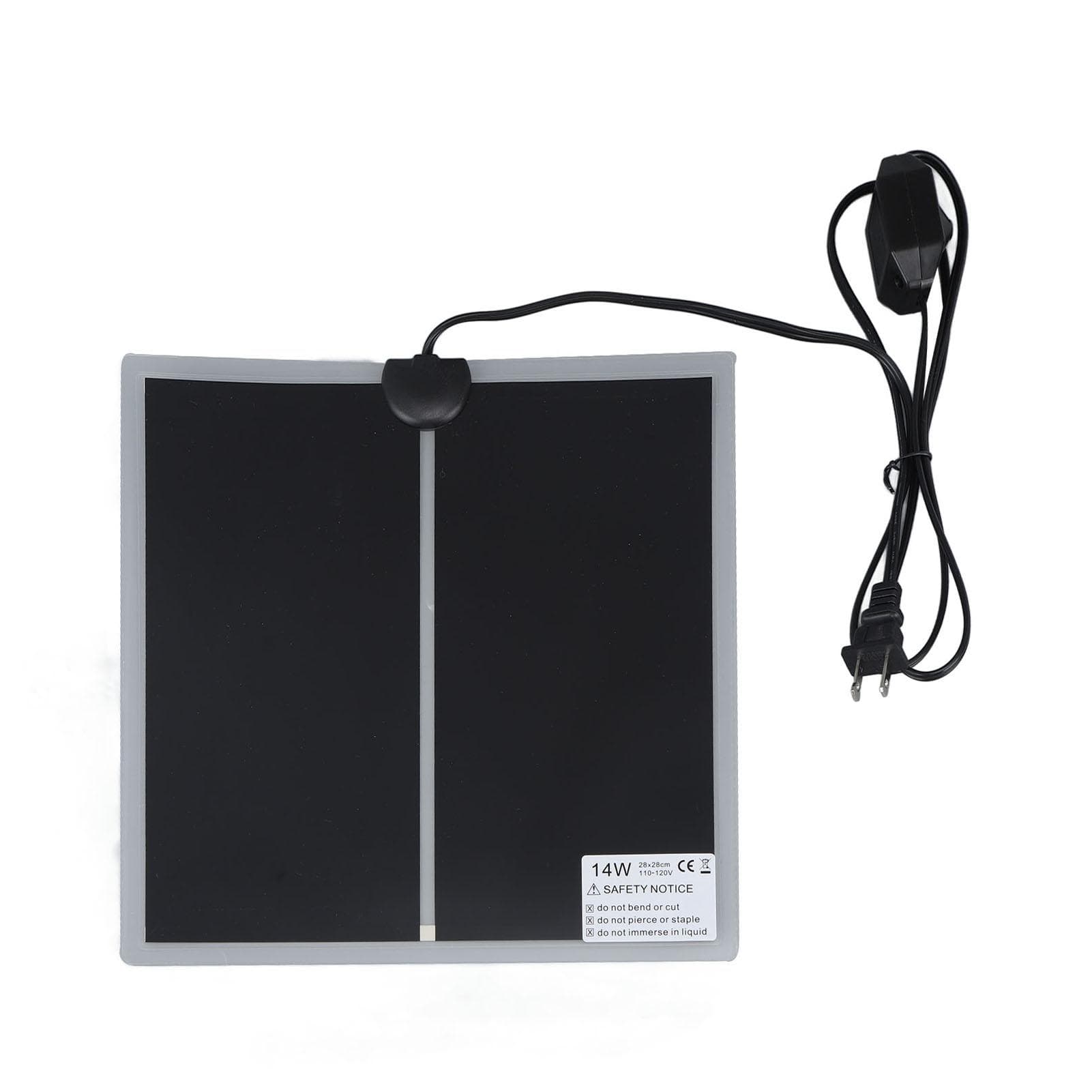 Reptile Terrarium Heat Pad Rapid Heating 110 to Waterproof Adjustable Temperature Reliable for