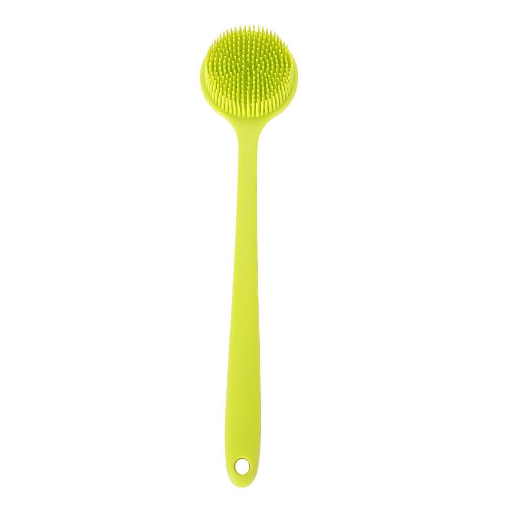 Silicone Soft Long Handle Shower Exfoliating Brush Body Scrubber Bath Shower Massage Brush