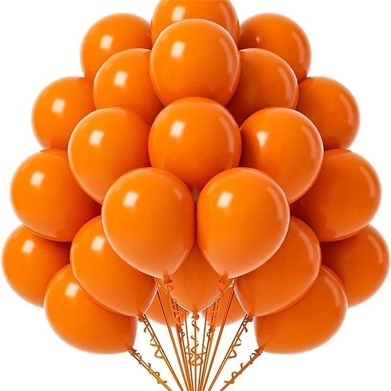 Latex Balloons 12 inch Party Balloons Helium Quality Birthday Graduation Halloween Christmas Thanksgiving Bridal Gender Reveal Party Decorations orange