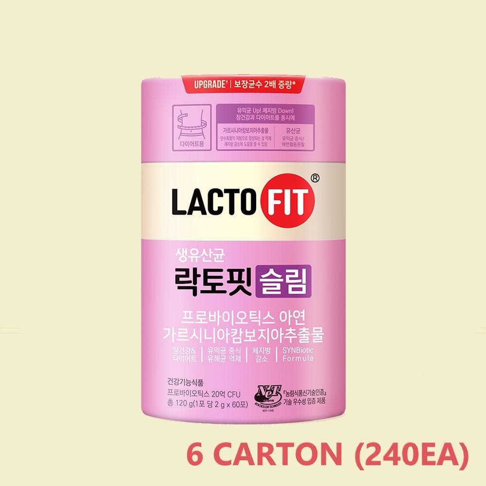 LACTOFIT SLIM PROBIOTICS SUPPLEMENT Value Pack 60ea / CARTON 6 carton(360ea)