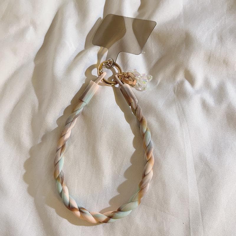 Cellphone Straps Hanging Cord Mobile Phone Lanyard Short Wrist Strap Charm Anti-lost Chain for Women IPhone Keychain