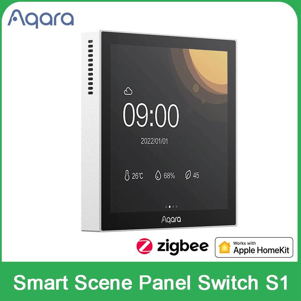 Aqara Smart Scene Panel Switch S1 Zigbee 3.0 3.95 inch Touch Screen AI Gesture Recognition Voice white