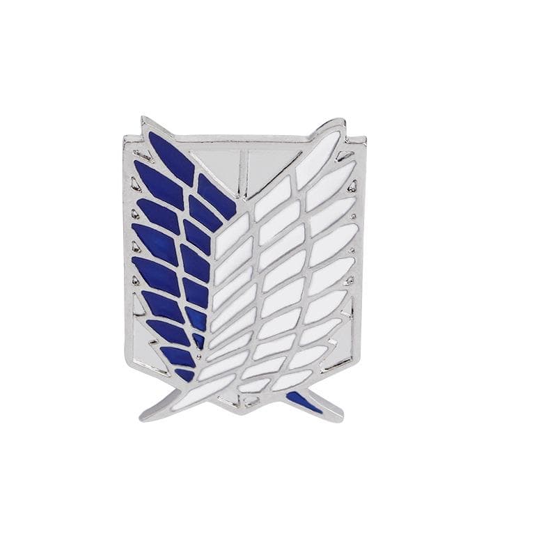 Japan Anime Jewelry Attack On Titan Pins Brooch Legions Badge Lapel Pin Brooches blue/silver
