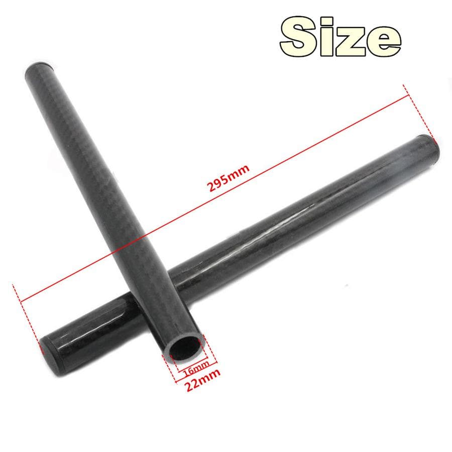 1Pair Carbon Fiber 22mm 7/8  Clip On Handlebars Motorcycle Handlebars Grips Tube