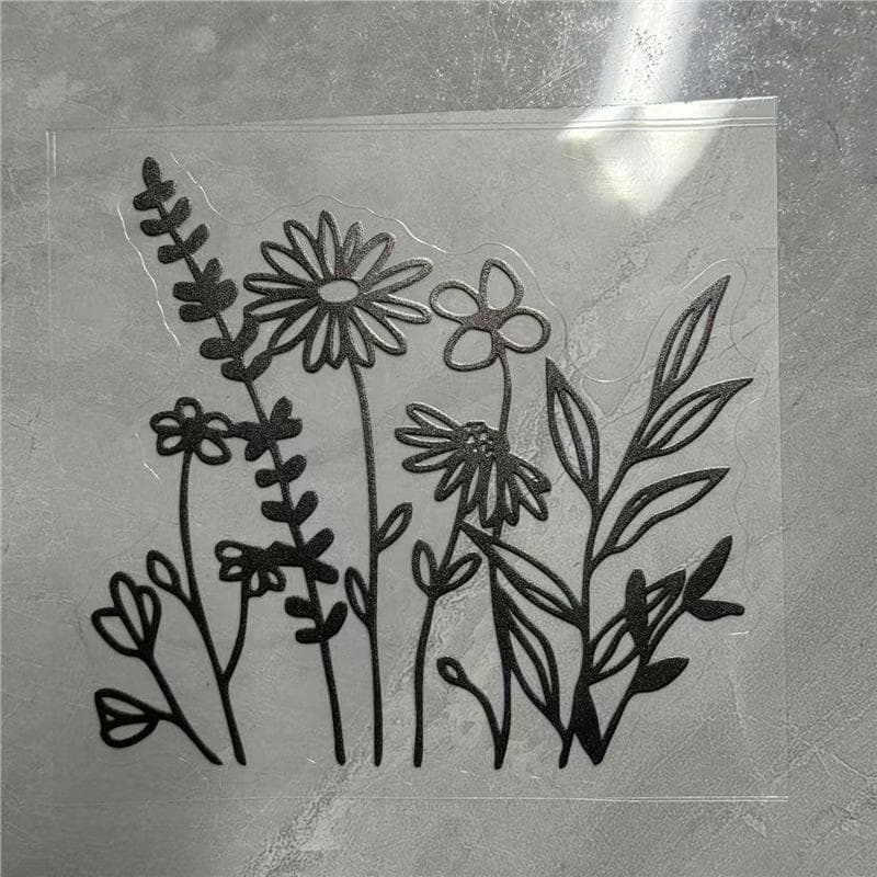 Waterproof Stickers Featuring Designs for Car, Suitable for Windows, Laptops, Luggage, And Car Tuning Glossy Decals Perfect for Women black
