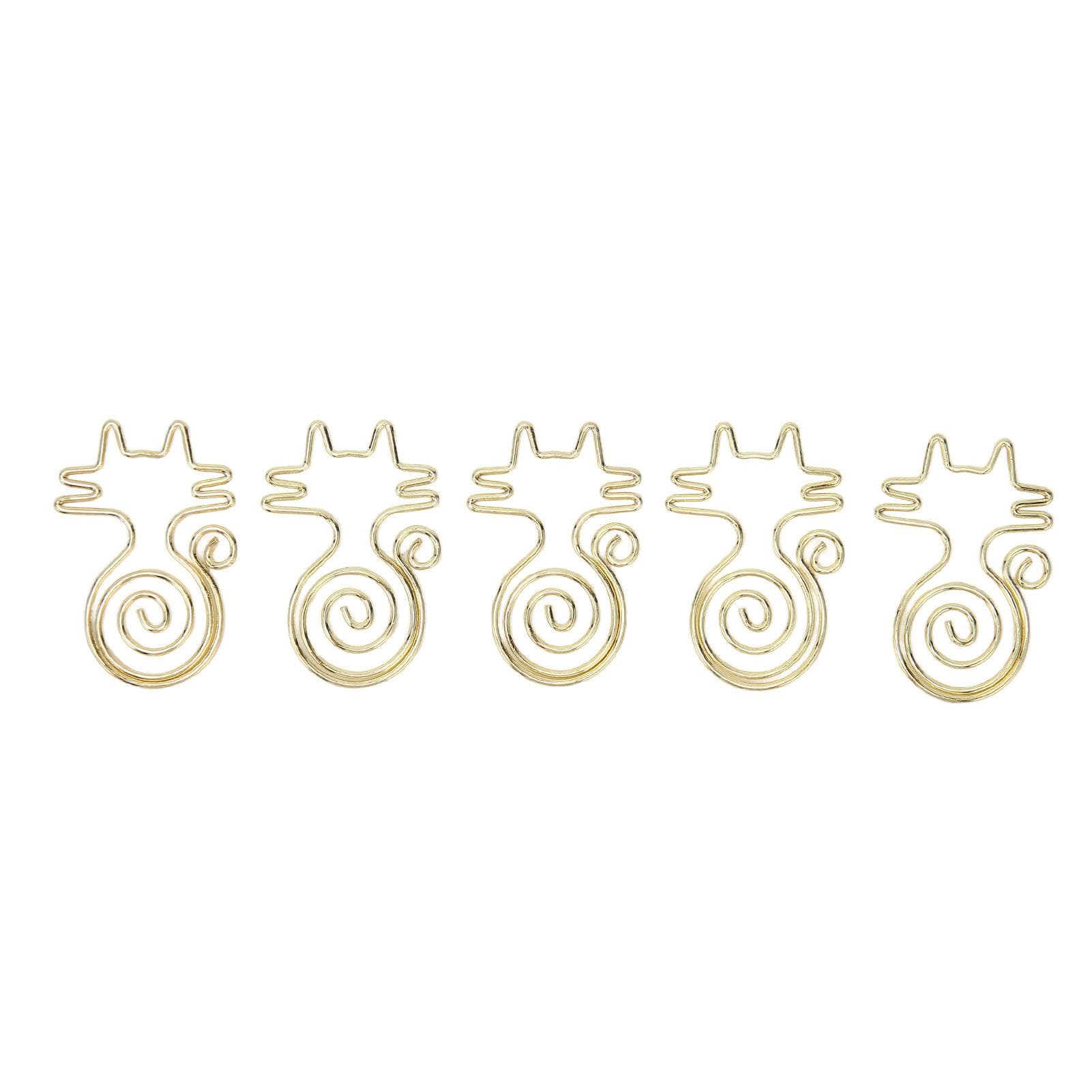 150Pcs Cat Shaped Paper Clip Adorable Fade Resistant Antislip Fun Paperclip for Office School Home