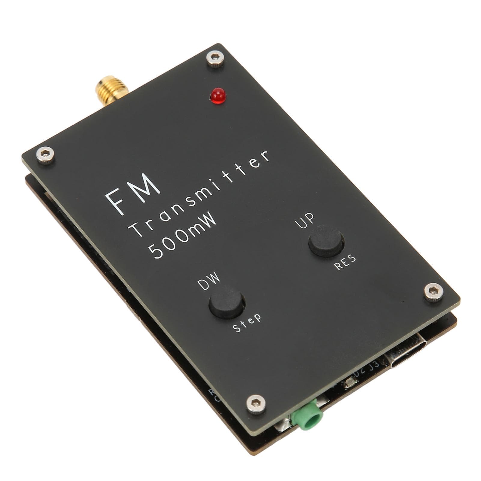 FM Stereo Transmitter 2000m 500mW RC FMND 88‑108MHz Aluminum Alloy Portable FM Transmitter