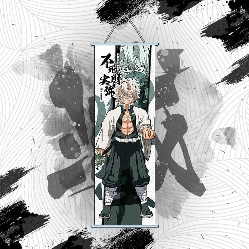 Demon Slayer Wall Chart Anime Kamado Tanjiro Nezuko Canvas Poster Modern Home Decoration Living Room Pendant Gift