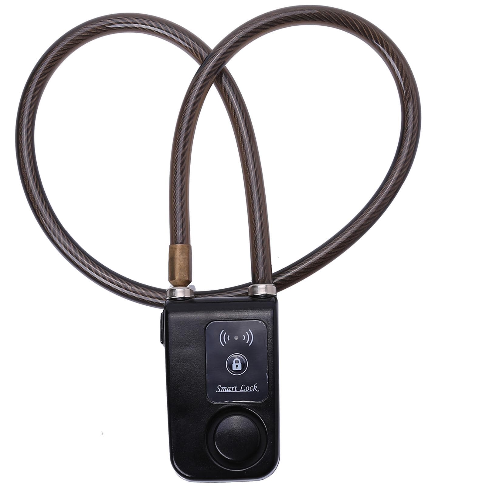 APP Control Bluetooth Smart Lock Anti Theft Alarm Chain Lock with 105dB Alarm (Black)