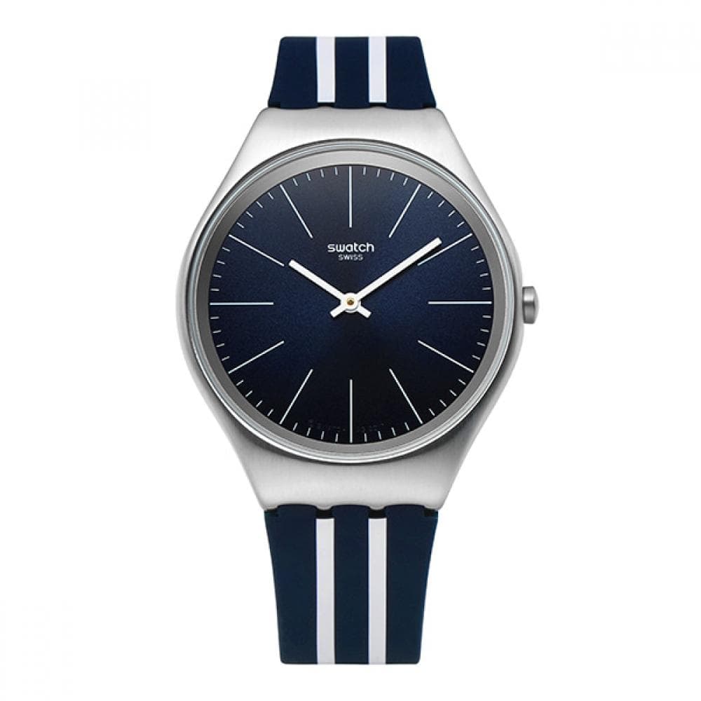 SWatch SyxS106 Skin Skinblueiron Men S Urethane Watch SYXS106