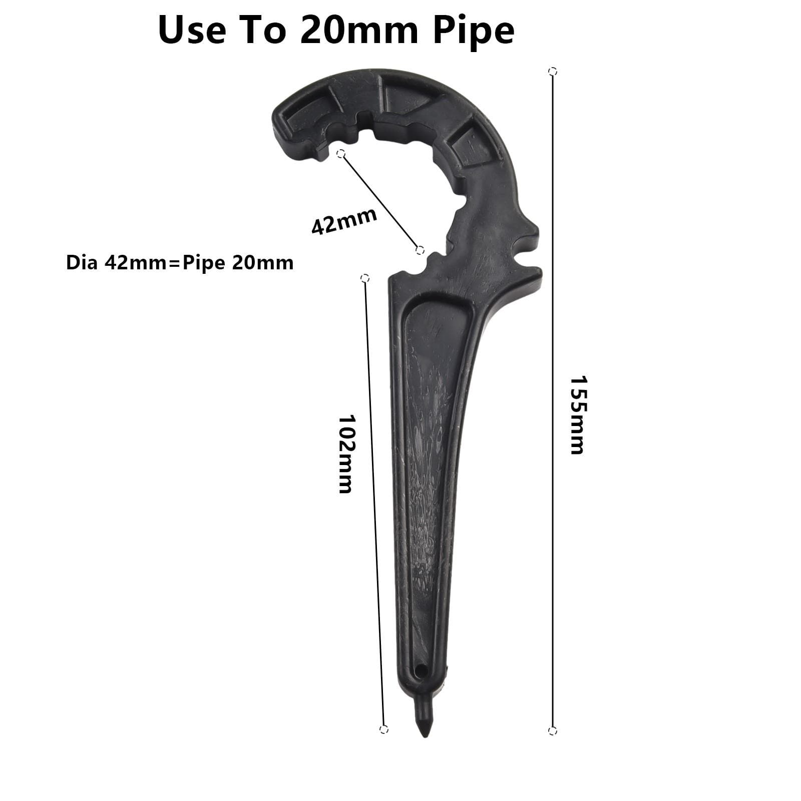 Nut Wrench Fitting Wrench Irrigation Pipe Repair Tool PE Pipe 20mm
