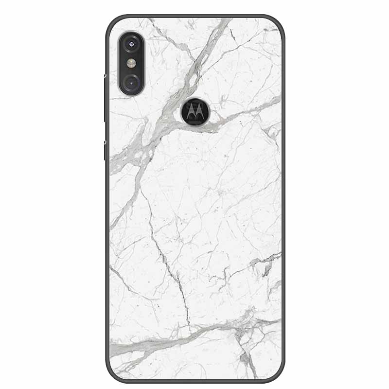 For Moto One Vision Case Luxury Silicone TPU Soft Cover Phone Case For Motorola Moto One Action Macro Shockproof Marble Coque Moto One Action