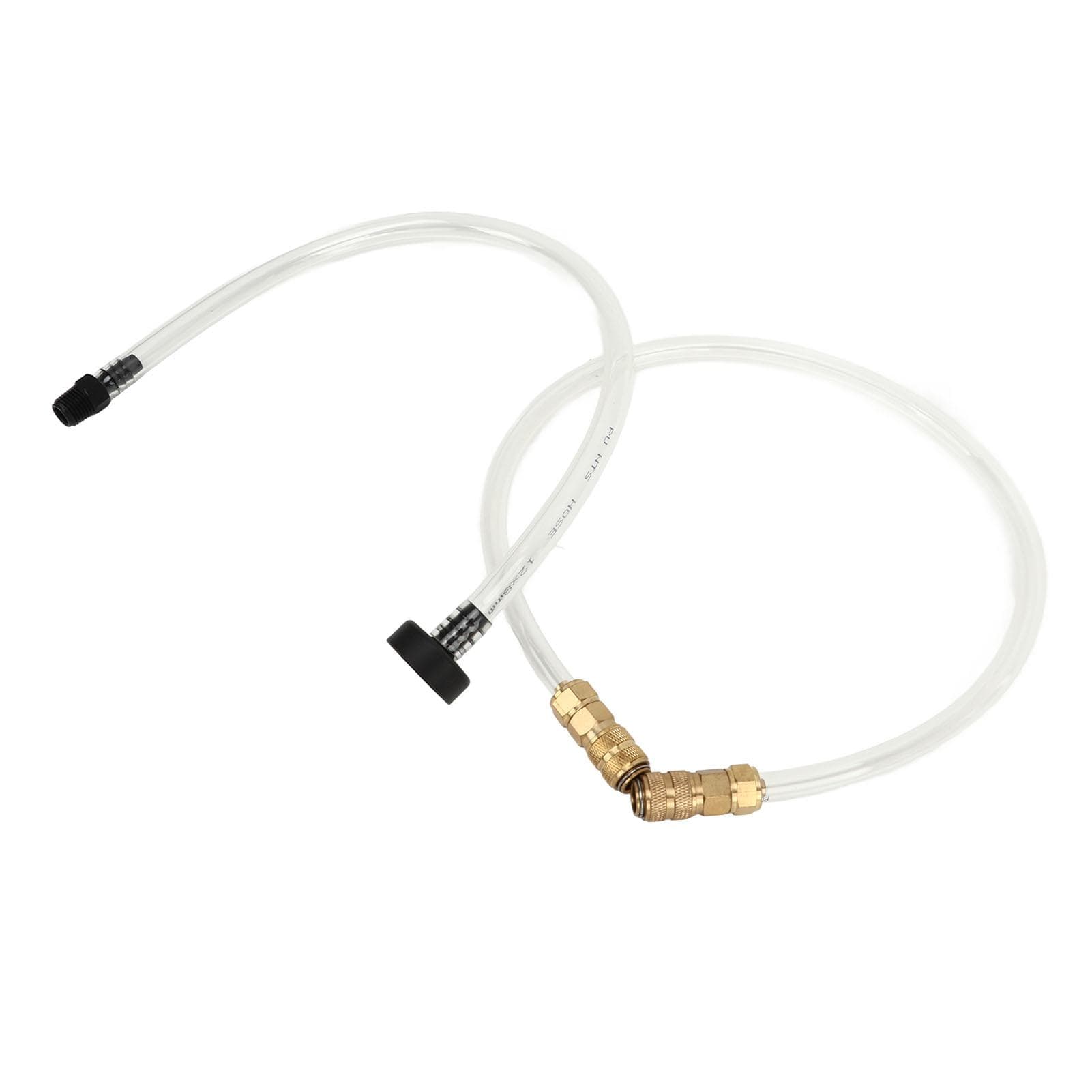 2PCS Oil Filler Hose Bridge Tube Kit PVC Copper Boat Bleed Hose Fit for Outboard Hydraulic Steering