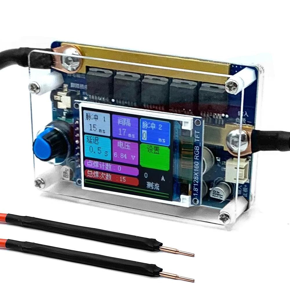Portable Digital Color Display Spots Welding Machine Control Board for Welding Cylindrical 18650 multicolour