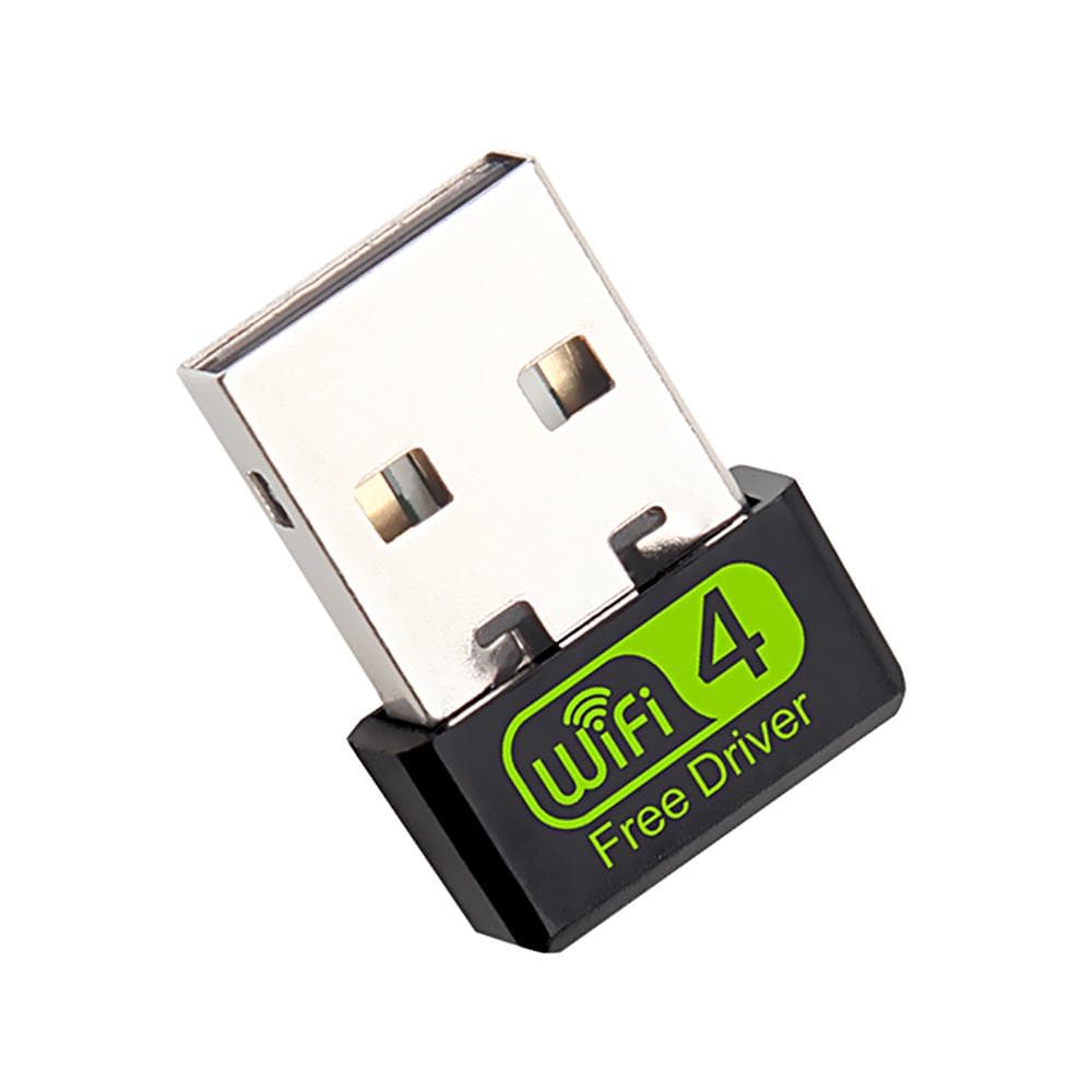 Mini Driver-free Wireless Network Card Portable USB Wireless Network Card USB WiFi Adapter Plug and black