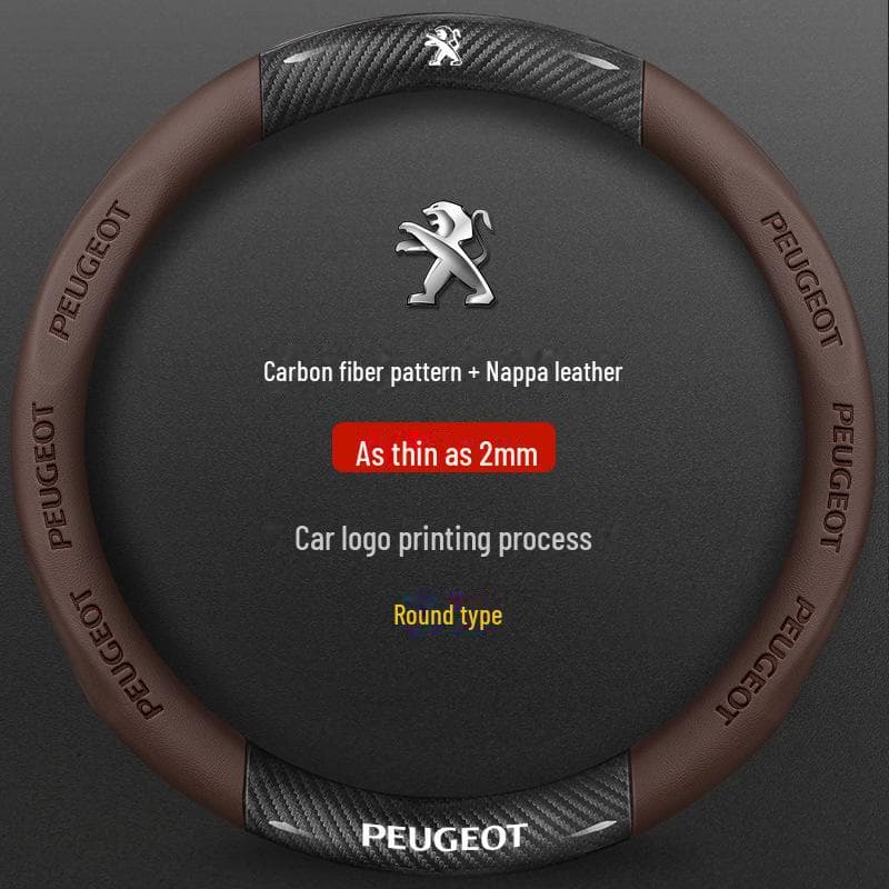 Peugeot Steering Wheel Cover for 206, 207, 301, 307, 308, 408, 508L - All Seasons 38 cm