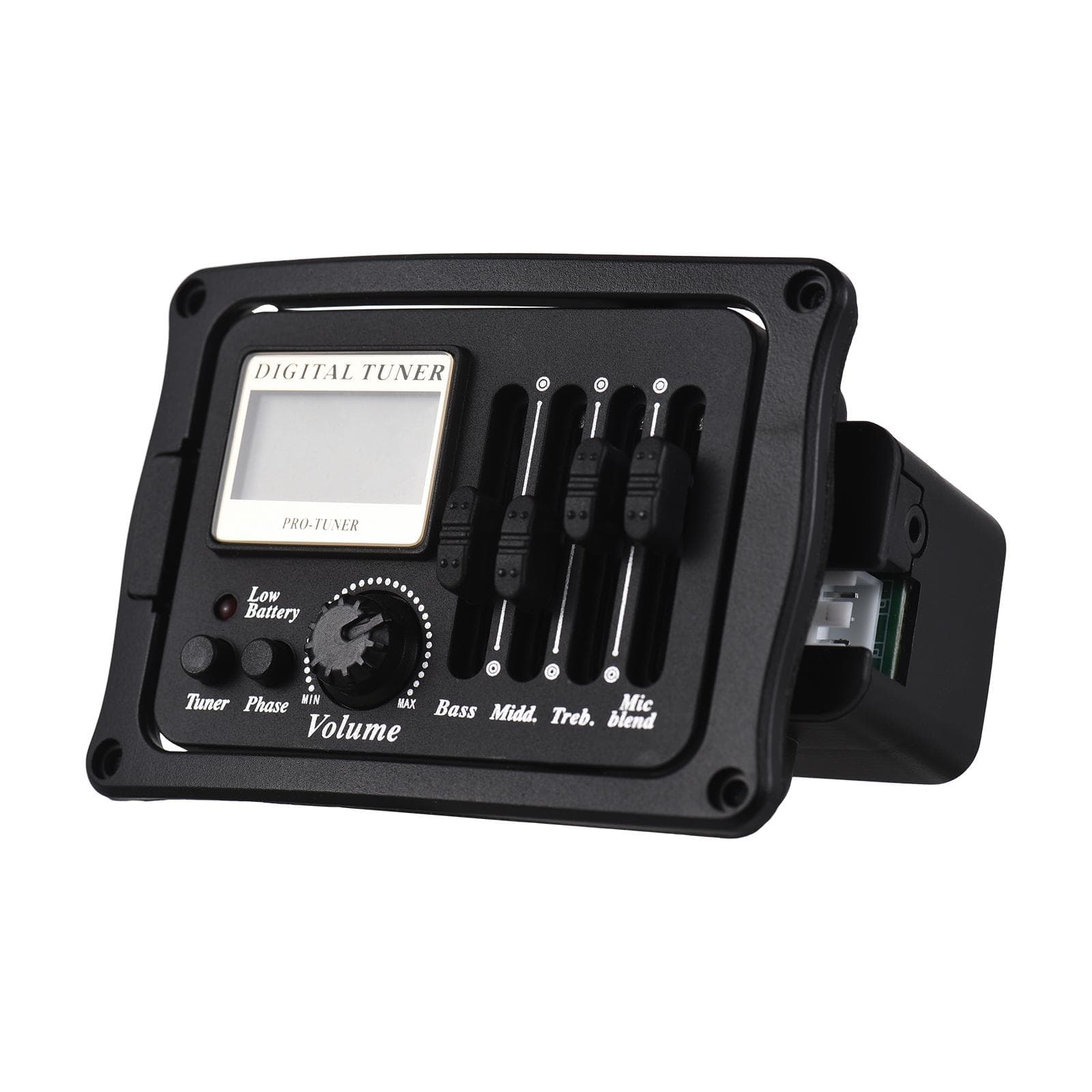 Acoustic Guitar Pickup Folk Classical Guitar Pickup EQ Plate Pickup Multi-color LCD Color Screen black