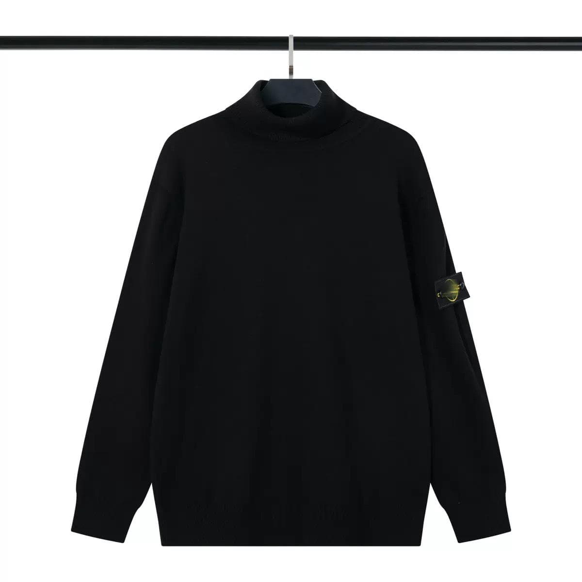 Cross-Border Stone Island Round Neck Unisex Pullover Sweater - European & American Trendy Style L