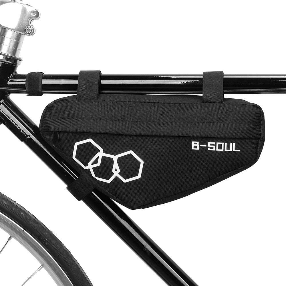 Bike Triangle Bag Bicycle Front Frame Tube Bag Frame Bag MTB Cycling Tool Accessories Storage Bag black