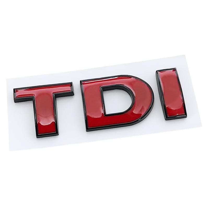 3d ABS Black Logo TDI Emblem Car Trunk Badge Decal For Passat Jetta Touareg Tiguan Touran Golf 4 5 6 Caddy TDI Sticker Accessories 4#