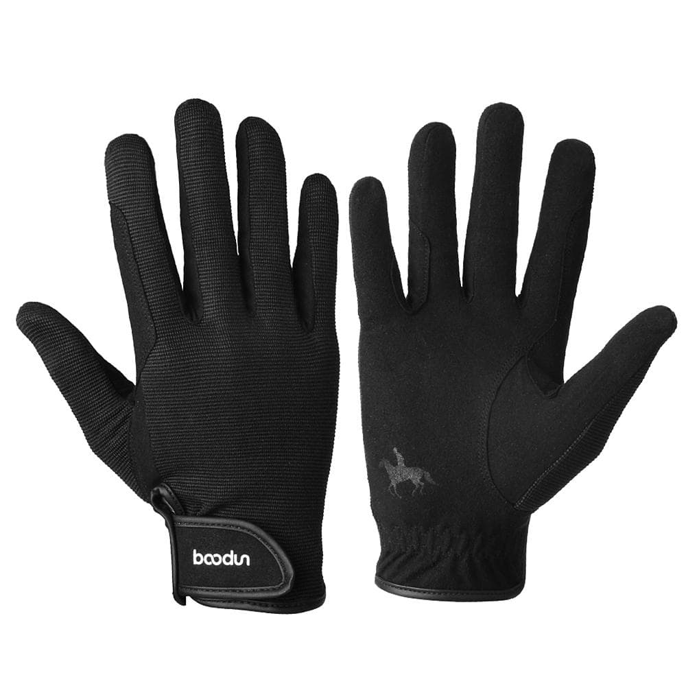 Professional Horse Riding Gloves Equestrian Horseback Riding Gloves For Men L black